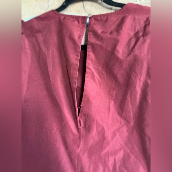 Cinq à Sept Burgundy Peplum Blouse - Picture 14 of 16